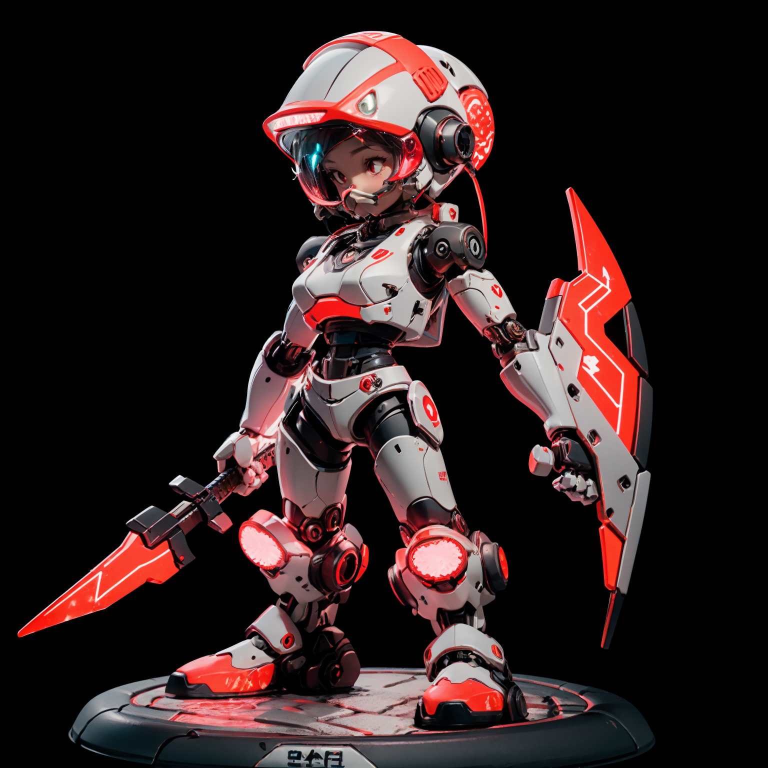 01070-2410580863-solo,holding,weapon,1girl,holding weapon,red eyes,standing,simple background,helmet,full body,glowing,joints,robot joints,tide p.png